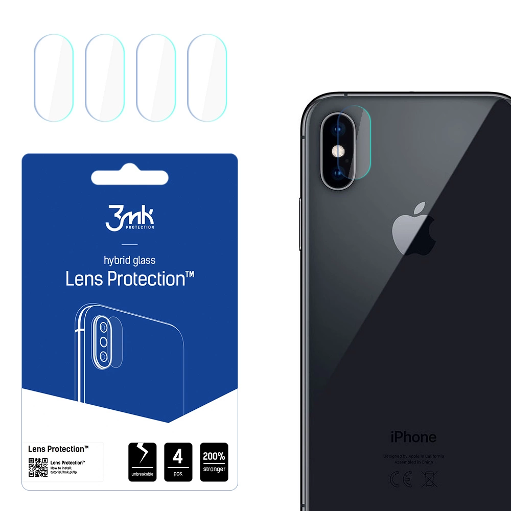 Apple iPhone Xs 5.8'' Защитное Стекло для Задней Камеры, 4 шт. | 3MK Lens Protection...