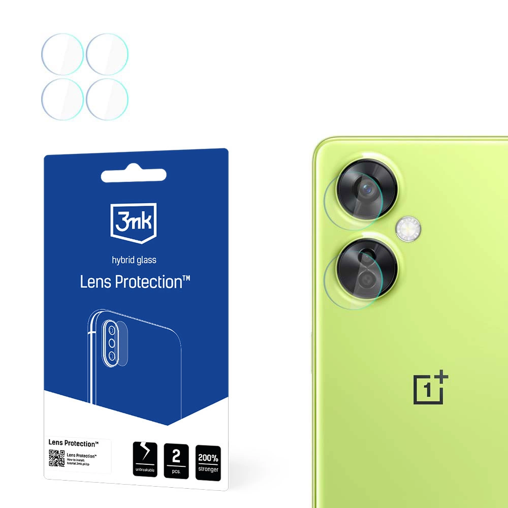 OnePlus Nord CE 3 Lite Защитное Стекло для Задней Камеры, 4 шт. | 3MK Lens Protection...