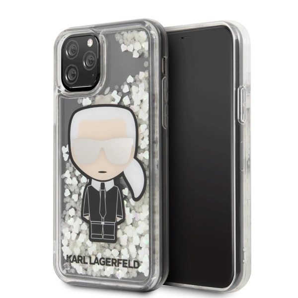 Apple iPhone 11 Pro 5.8'' Karl Lagerfeld Ikonik Glitter Glow Cover Case, Black | Telefona Vāciņš Maciņš Apvalks...