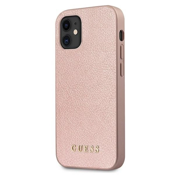 Guess GUHCP12SIGLRG iPhone 12 mini 5.4" rose gold/rose gold hardcase Iridescent