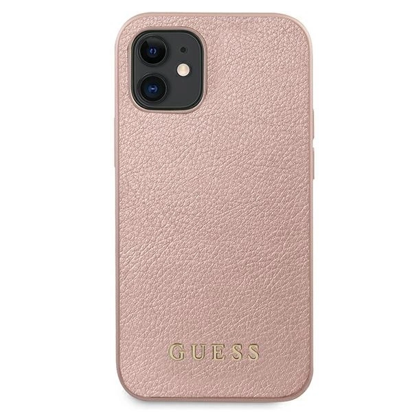 Guess GUHCP12SIGLRG iPhone 12 mini 5.4" rose gold/rose gold hardcase Iridescent