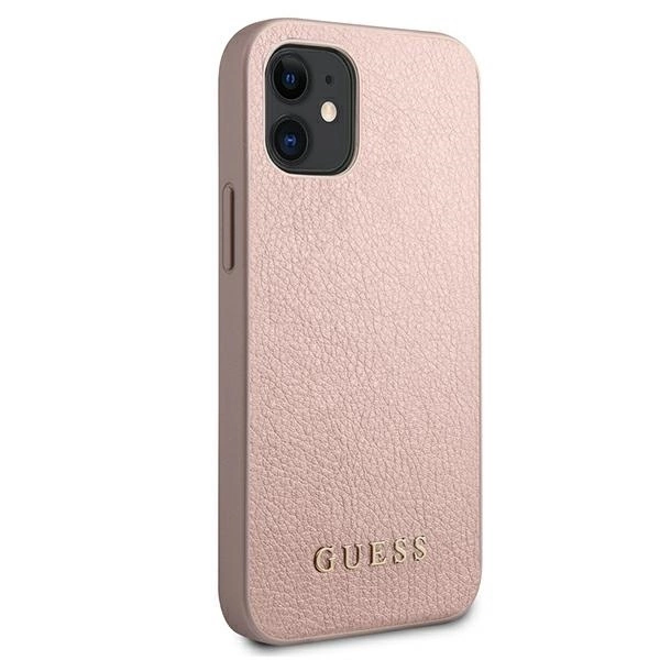Guess GUHCP12SIGLRG iPhone 12 mini 5.4" rose gold/rose gold hardcase Iridescent