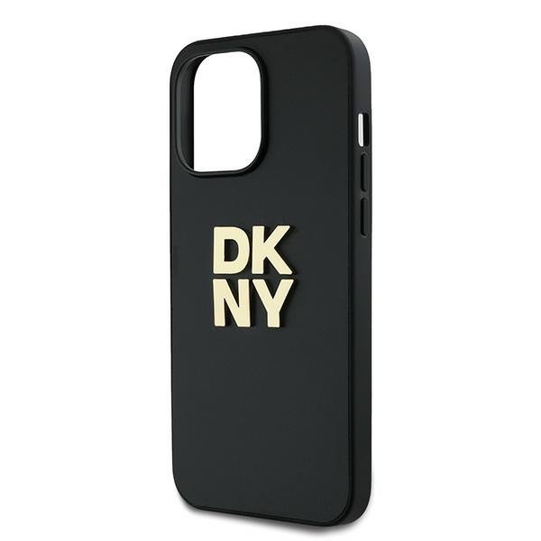 DKNY iPhone 14 Pro Max Case Wrist Strap Stock Logo, Black