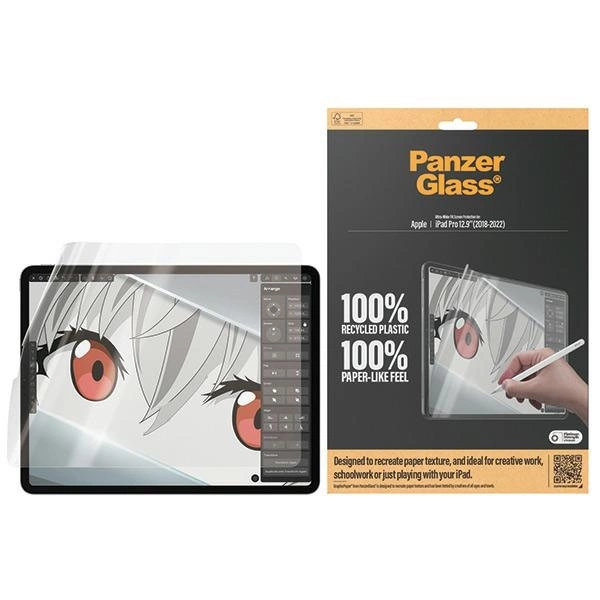 Antibakteriāla PanzerGlass GraphicPaper plēve ar atspīdumu filtru iPad Pro 12.9" 2018 / 2020 2021 2022 |...