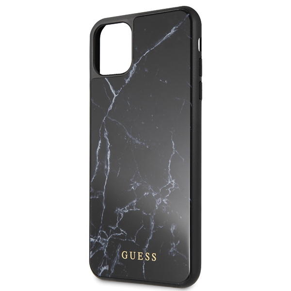 Guess GUHCN65HYMABK iPhone 11 Pro Max melns marmora stikls | black Marble Glass