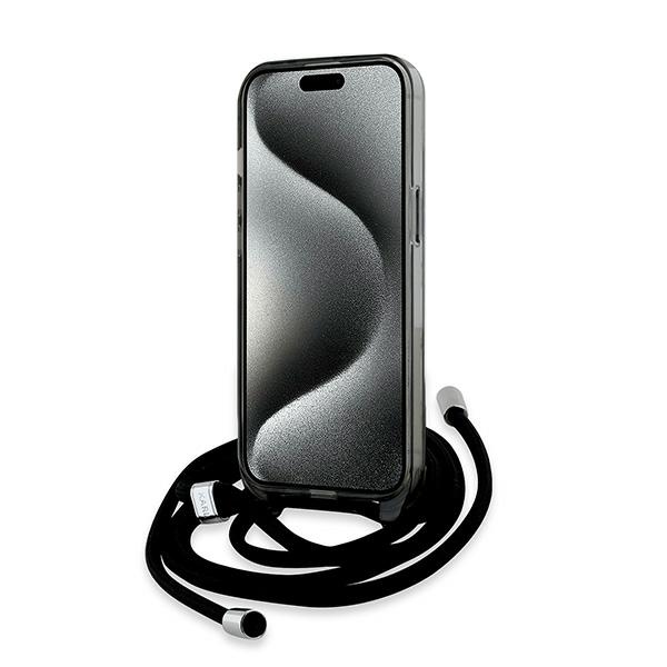 Karl Lagerfeld iPhone 15 / 14 / 13 vāciņš IML Crossbody Monogram, melns