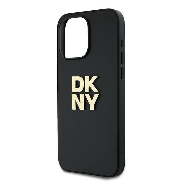 DKNY iPhone 15 Pro Max Case Wrist Strap Stock Logo, Black