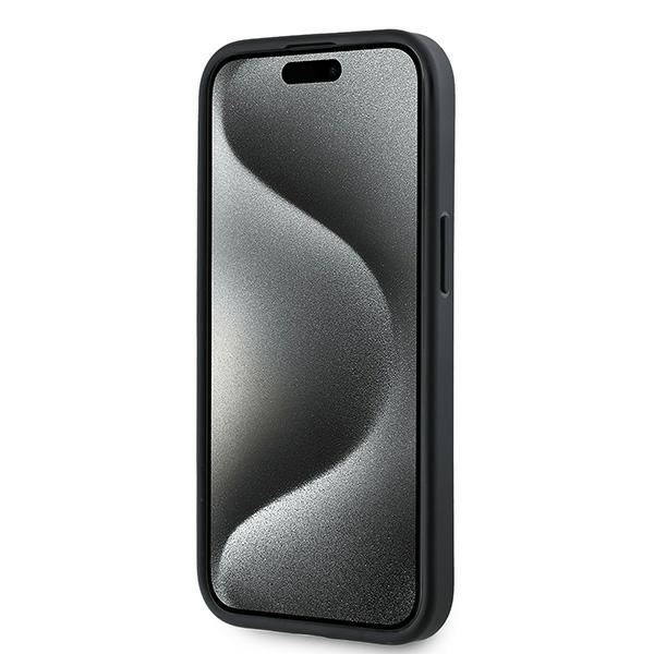 Чехол Karl Lagerfeld для iPhone 15 Plus / 14 Plus Diagonal Quilted Script, черный