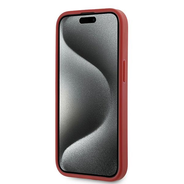 Чехол Karl Lagerfeld для iPhone 15 / 14 / 13 Diagonal Quilted Script, красный