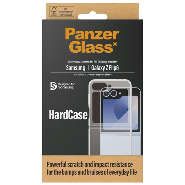 Samsung Galaxy Z Flip 6 ( SM-F741B/DS ) PanzerGlass HardCase Case Cover, Transparent | Чехол Обложка...