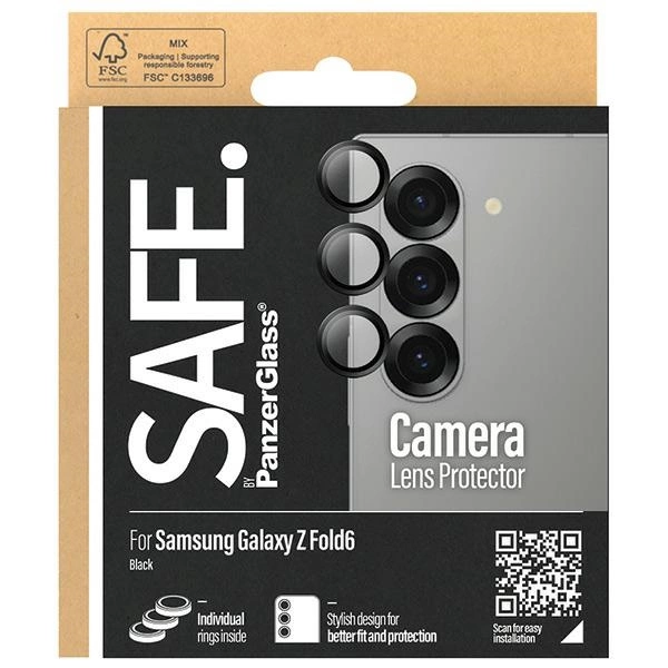 Чехол SAFE by PanzerGlass для камеры Samsung Galaxy Z Fold 6 - с черной рамкой