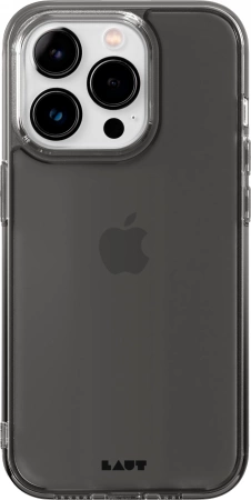 LAUT Crystal Matter X - protective case for iPhone 15 Pro compatible with MagSafe (black-crystal)
