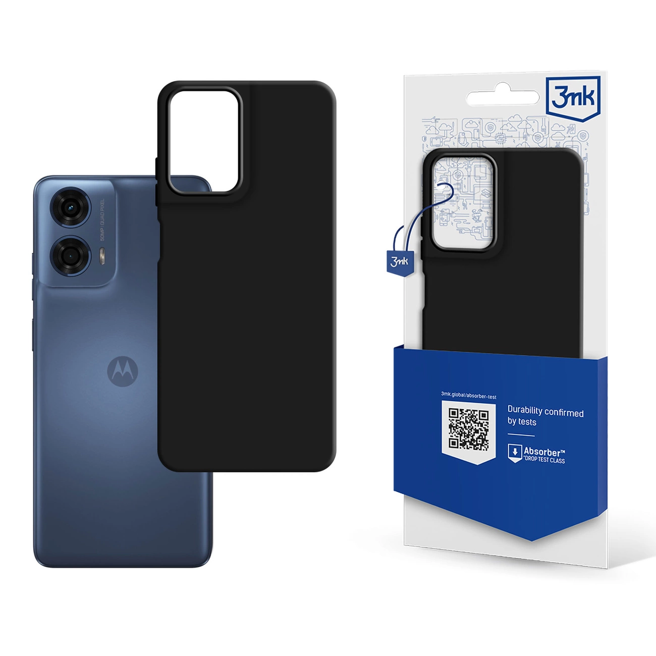Чехол 3mk Matt Case для Motorola Moto G24 Power, черный