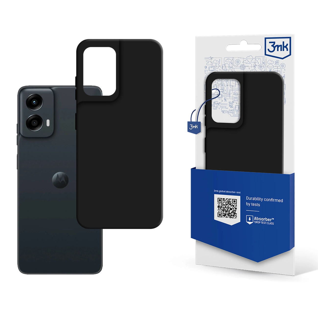 Motorola Moto G Stylus 5G 2024 3MK Matt Case Cover, Black