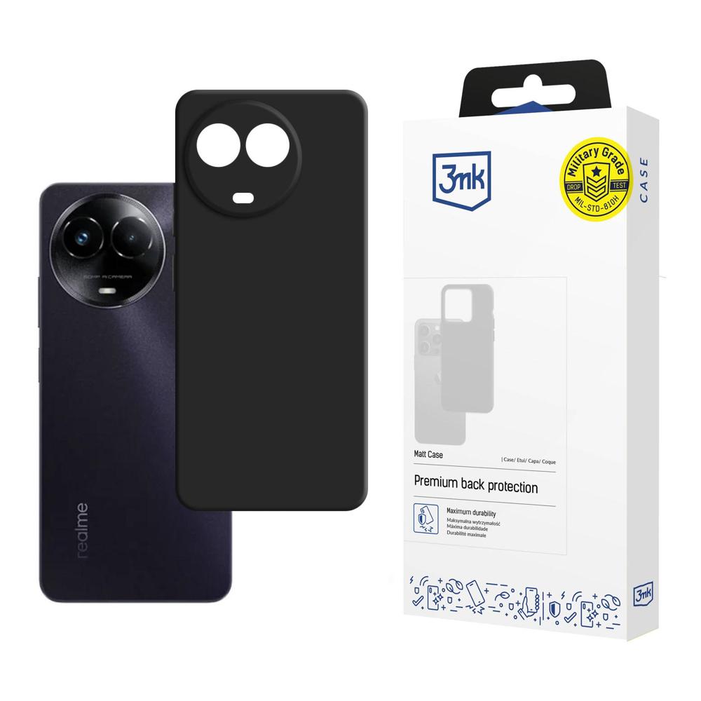 Realme C67 5G 3MK Matt Case Cover, Black | Матовый Чехол Кейс Бампер Обложка для...