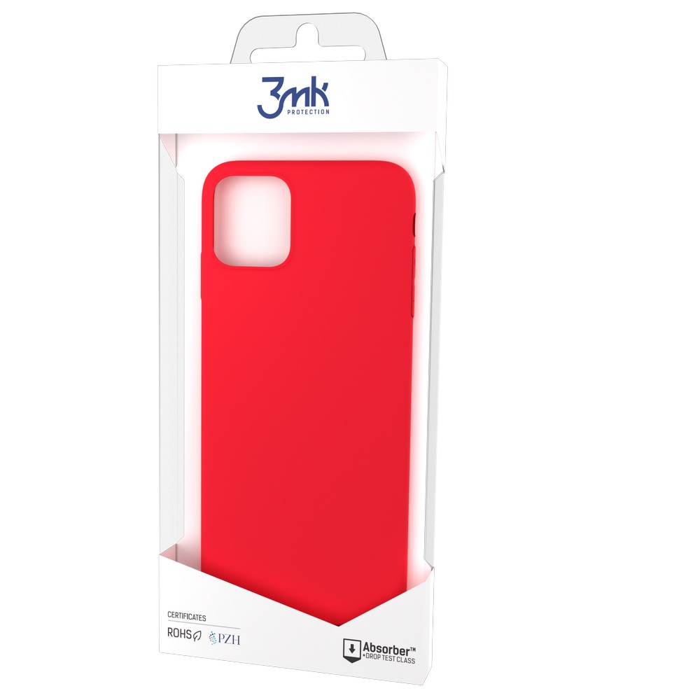 Samsung Galaxy S21 (SM-G991) 3MK Matt Case Cover, Red | Матовый Чехол Кейс Бампер Обложка...