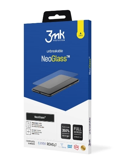 Apple iPhone 13 6.1'' 3MK NeoGlass Tempered Glass Screen Protector | Telefona Aizsargstikls uz Visu Ekrānu Pilna...