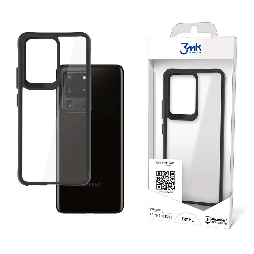 Samsung Galaxy S20 Ultra (SM-G988F) 3MK Satin Armor Case+ Case Cover, Transparent