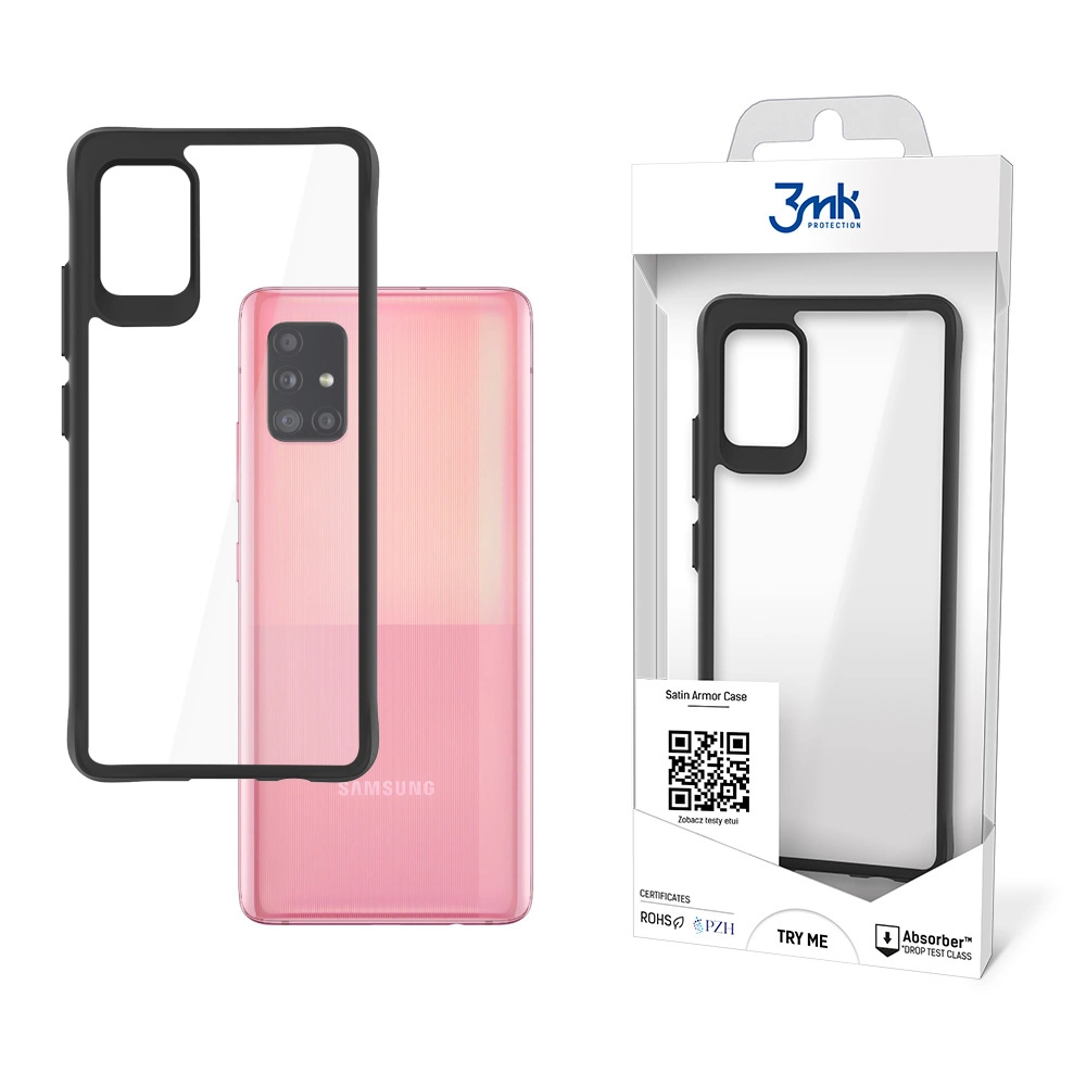 Samsung Galaxy A51 (SM-A515F) 3MK Satin Armor Case+ Case Cover, Transparent