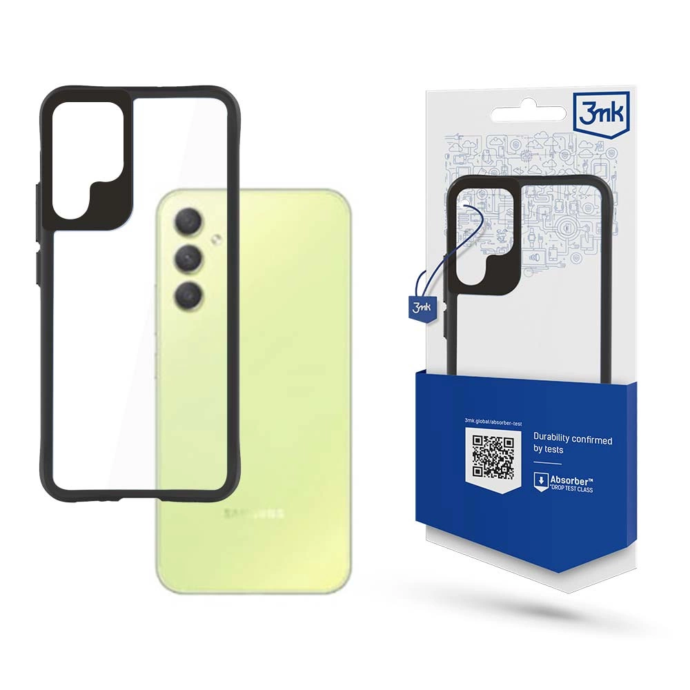 3mk Samsung Galaxy A34 5G vāciņš Satin Armor Case+, caurspīdīgs