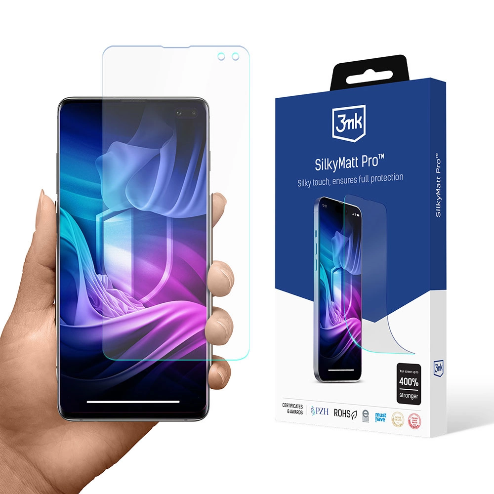 Samsung Galaxy S10+ Plus (G975F) 3MK Silky Matt Pro Hydrid Flexible Protecion Glass | Гибкая Защитное...