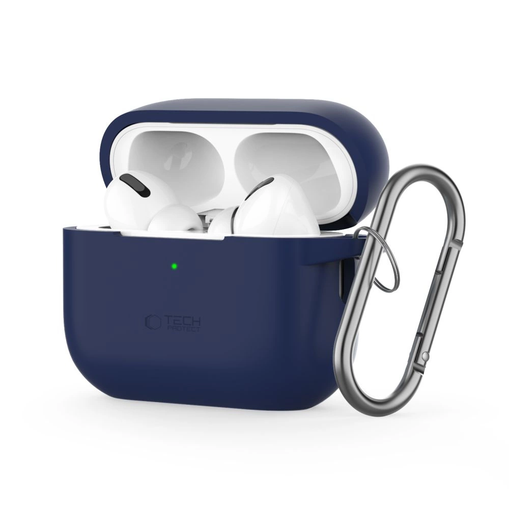 Силиконовый чехол-крючок Tech-Protect для Apple AirPods Pro 1 / 2 - синий