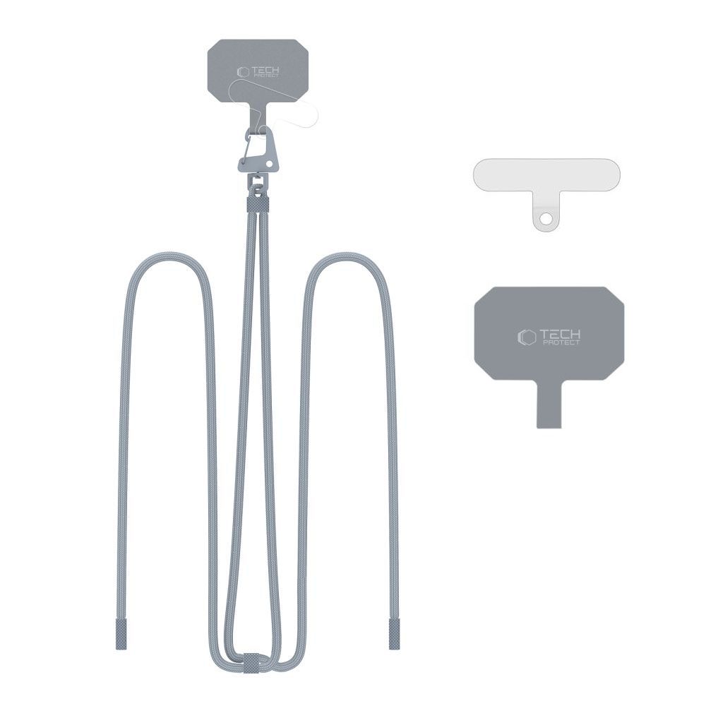 Tech-Protect C5S Rope Crossbody siksniņa telefonam, pelēka