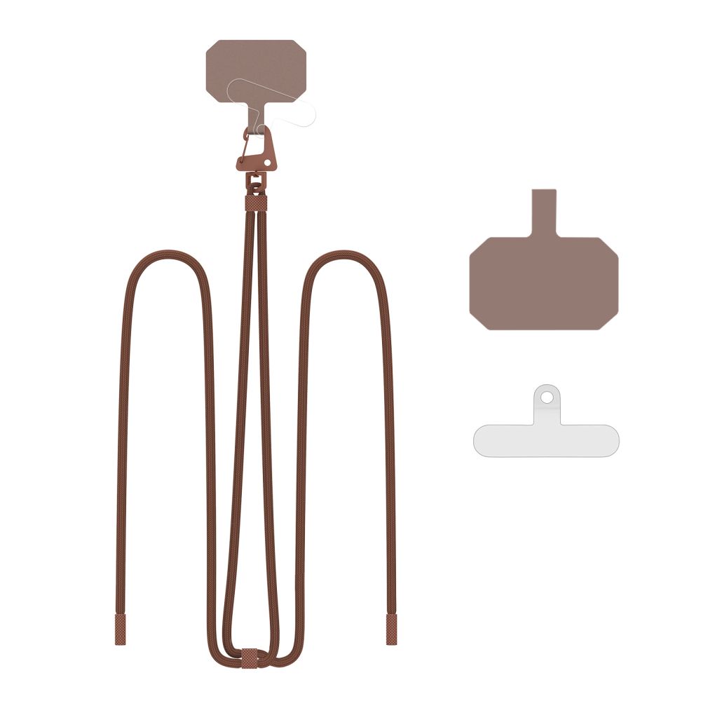 Tech-Protect C5S Rope Crossbody Phone Strap, Brown