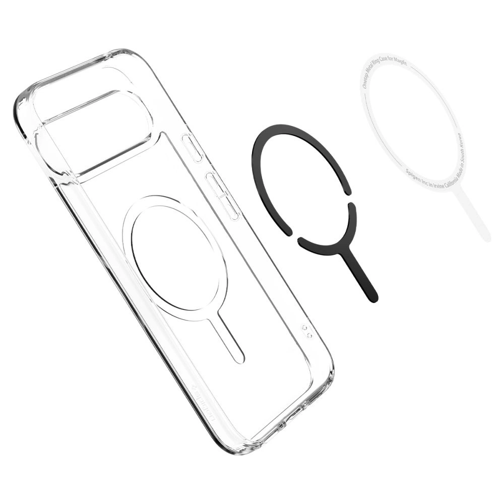 Google Pixel 9 Pro XL Spigen Ultra Hybrid OneTap Ring MagSafe Case Cover, White