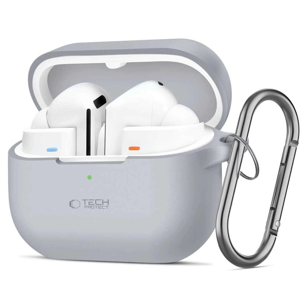 Силиконовый чехол-крючок Tech-Protect для Samsung Galaxy Buds 3 / Pro - серый