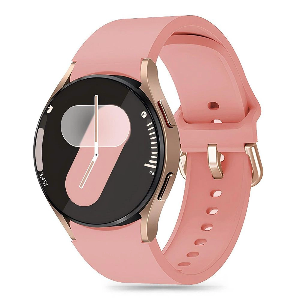 Tech-Protect silikona siksniņa Samsung Galaxy Watch 4 / 5 Pro 6 7 FE - rozā krāsā | Silicone Strap for pink