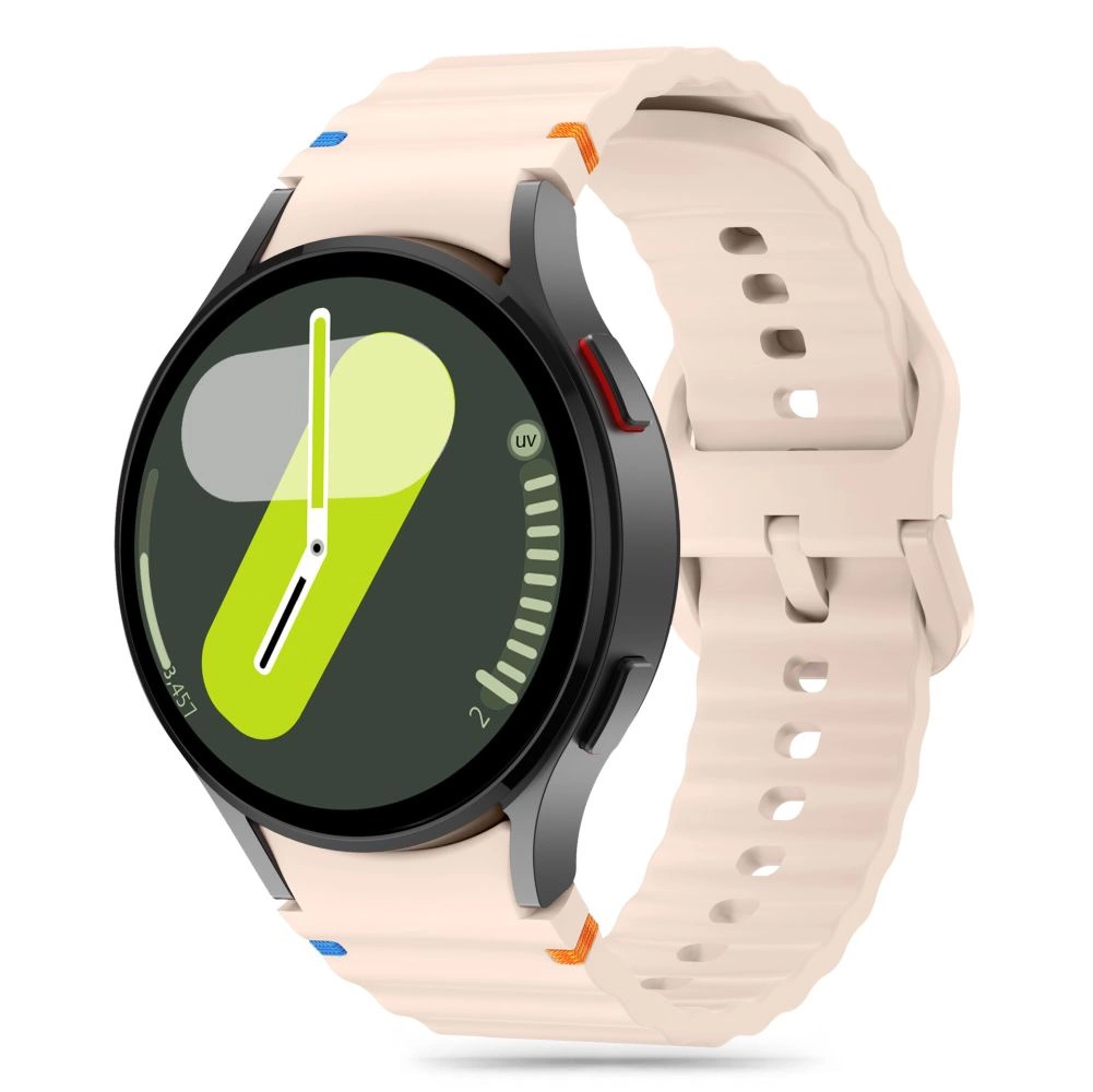 Tech-Protect Silicone Sport Strap for Samsung Galaxy Watch 4 / 5 Pro 6 7 FE - pink