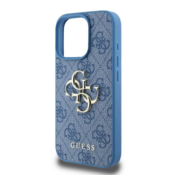 Guess 4G Big Logo case for iPhone 16 Pro - blue