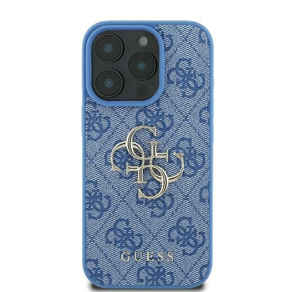 Guess 4G Big Logo case for iPhone 16 - blue