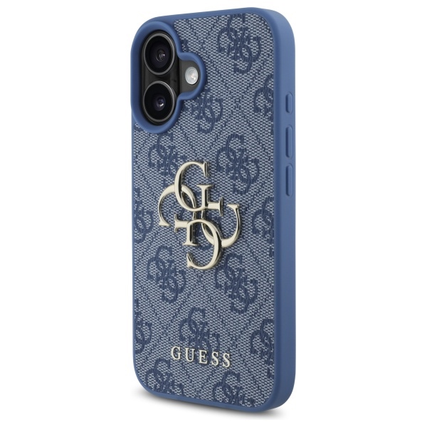 Guess 4G Big Logo case for iPhone 16 - blue