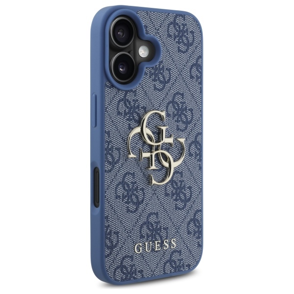 Guess 4G Big Logo case for iPhone 16 - blue