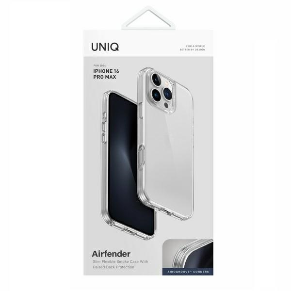 UNIQ Air Fender case for iPhone 16 Pro Max - transparent