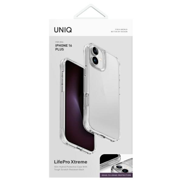 Чехол UNIQ LifePro Xtreme для iPhone 16 Plus - прозрачный