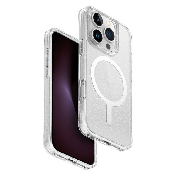 UNIQ LifePro Xtreme Magclick uzlādes futrālis iPhone 16 Pro - caurspīdīgs | Charging case for clear
