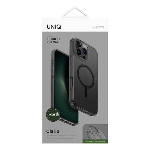 Чехол Uniq для iPhone 16 Pro Max Clario Magclick Charging, дымчатый