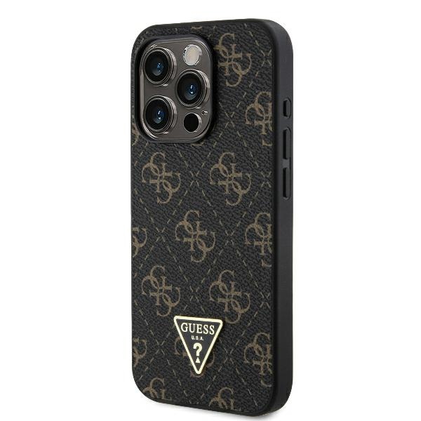 Guess iPhone 16 Pro vāciņš New 4G Triangle, melns