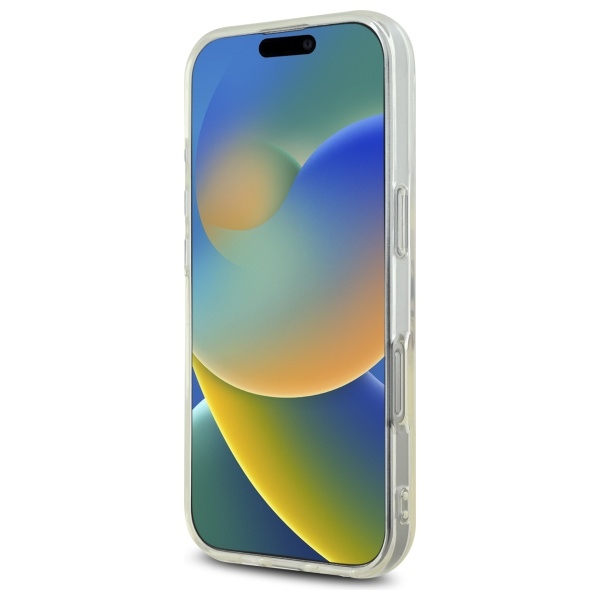 Guess iPhone 16 Pro vāciņš IML Heart Case, caurspīdīgs