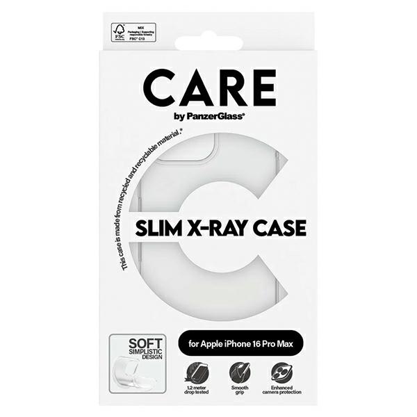 Чехол PanzerGlass для iPhone 16 Pro Max CARE X-Ray Soft Basic, прозрачный
