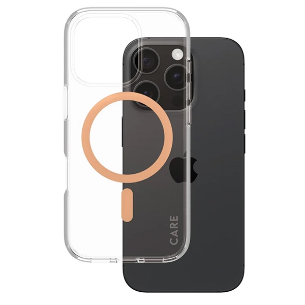 Чехол PanzerGlass для iPhone 16 Pro CARE Flagship MagSafe, персиковый