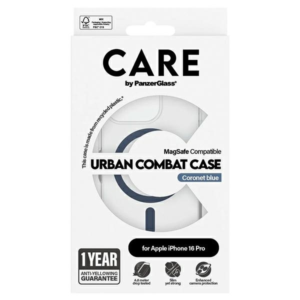 PanzerGlass iPhone 16 Pro vāciņš CARE Flagship MagSafe, zils