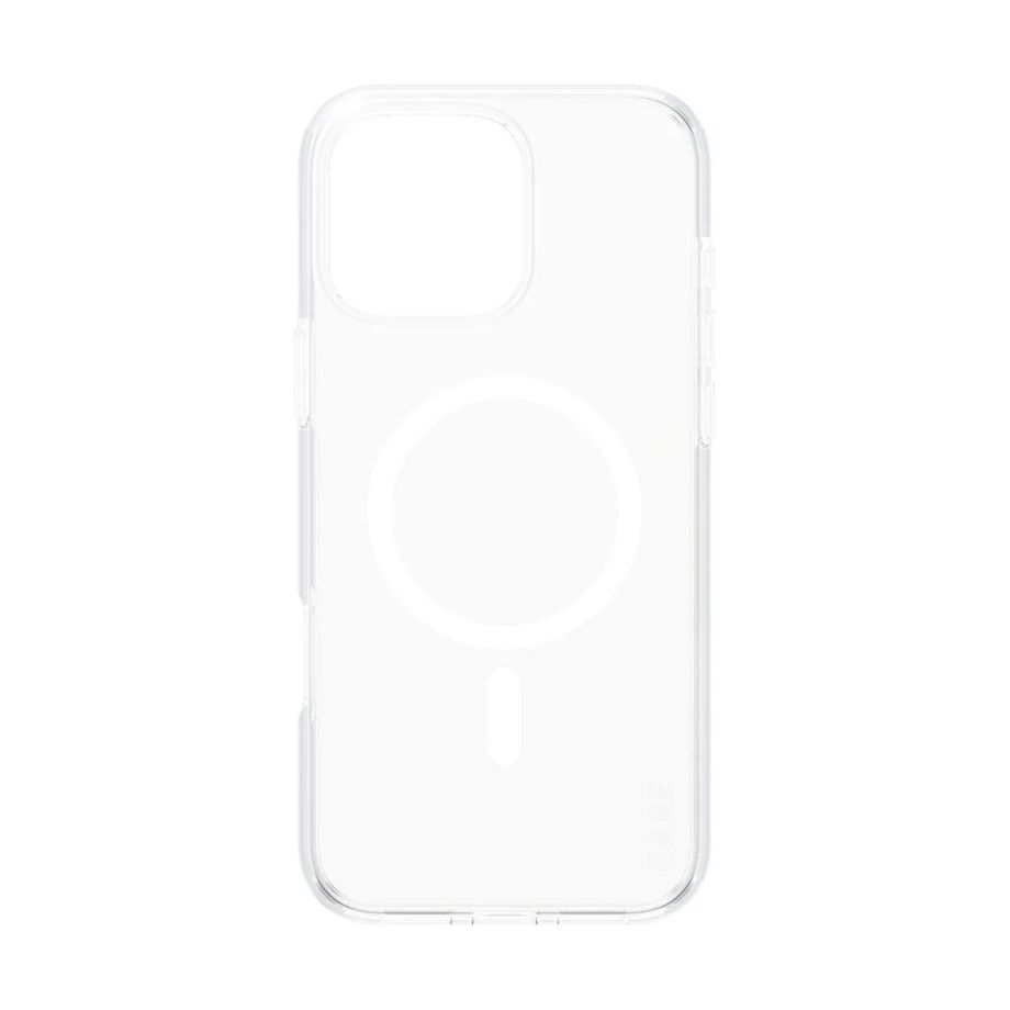 CARE by PanzerGlass Flagship MagSafe futrālis iPhone 16 Pro Max, caurspīdīgs balts