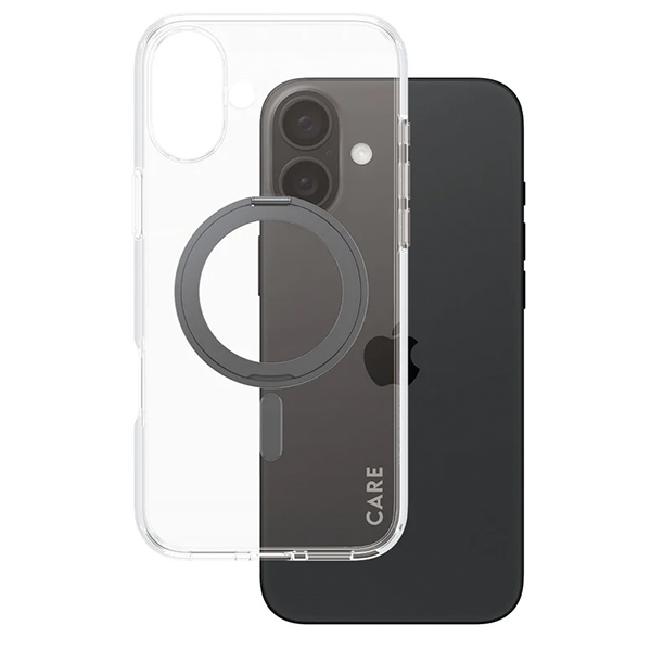 PanzerGlass iPhone 16 Plus Case Feature Kickstand with MagSafe, Black