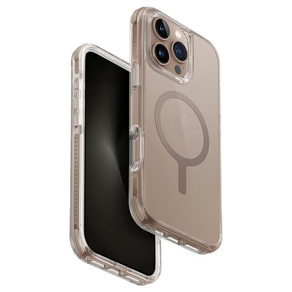 Uniq Combat iPhone 16 Pro 6,3" Magclick uzlādes futrālis zelta/taupes zelta krāsā | 6.3" Charging case...