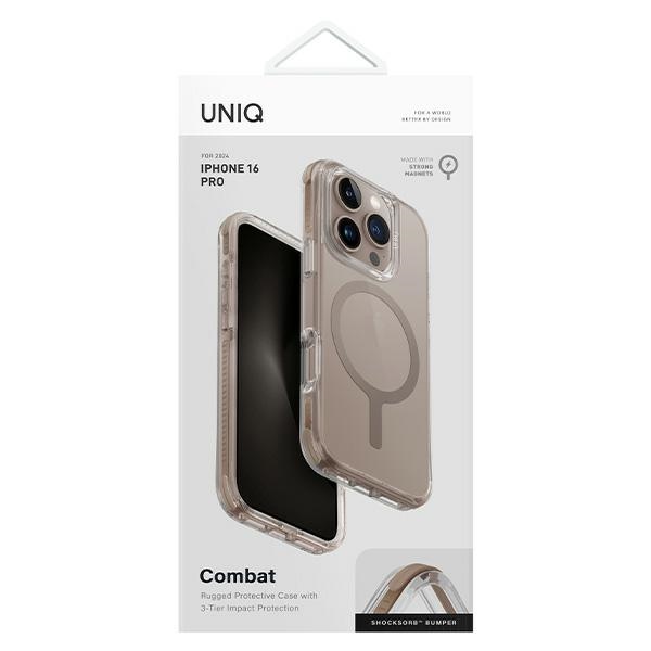 Uniq iPhone 16 Pro Case Combat MagClick Charging, Gold