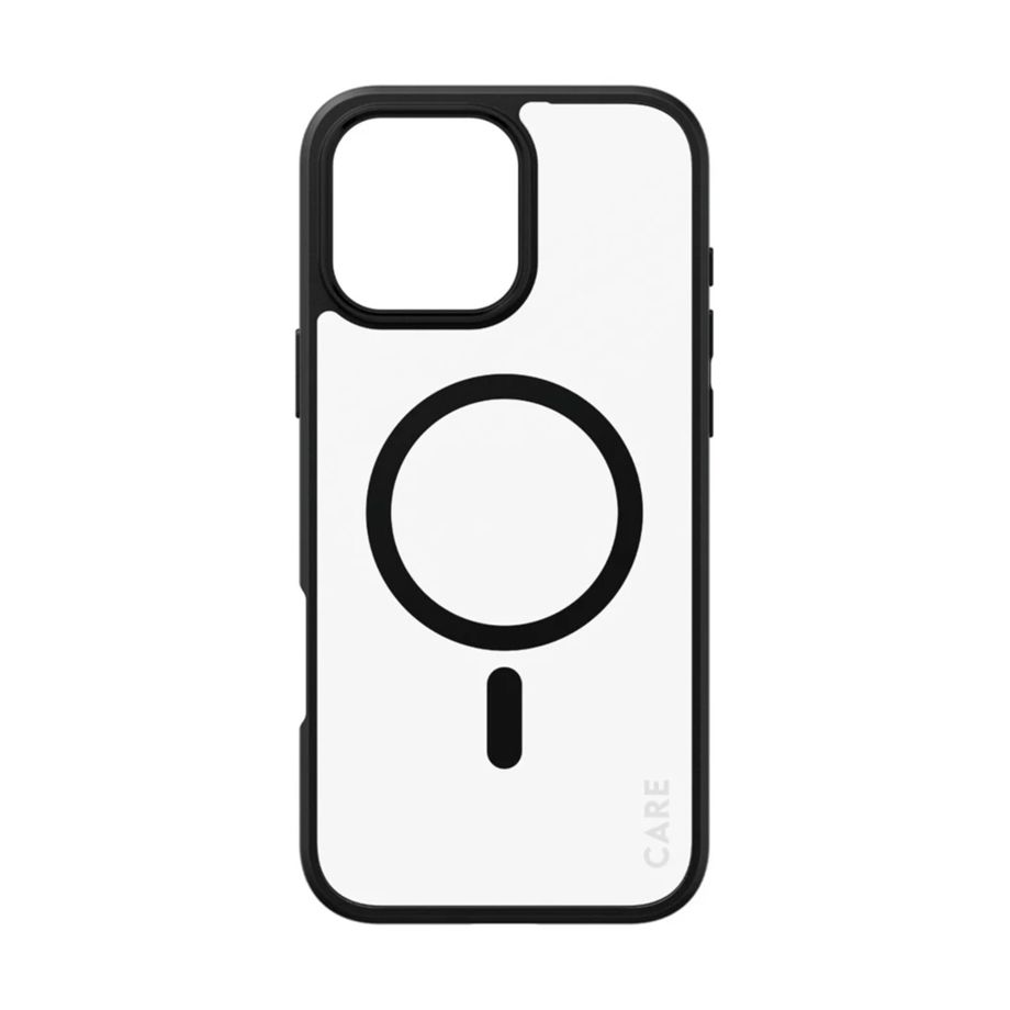 CARE by PanzerGlass Case for iPhone 16 Pro, MagSafe, Black Frame